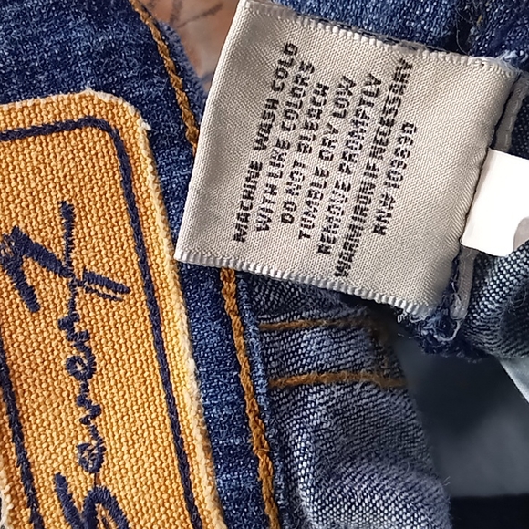 Seven7 Boot Stretch Low-Rise Slim Fit Blue Jeans Size 28 Tall - Picture 16 of 16